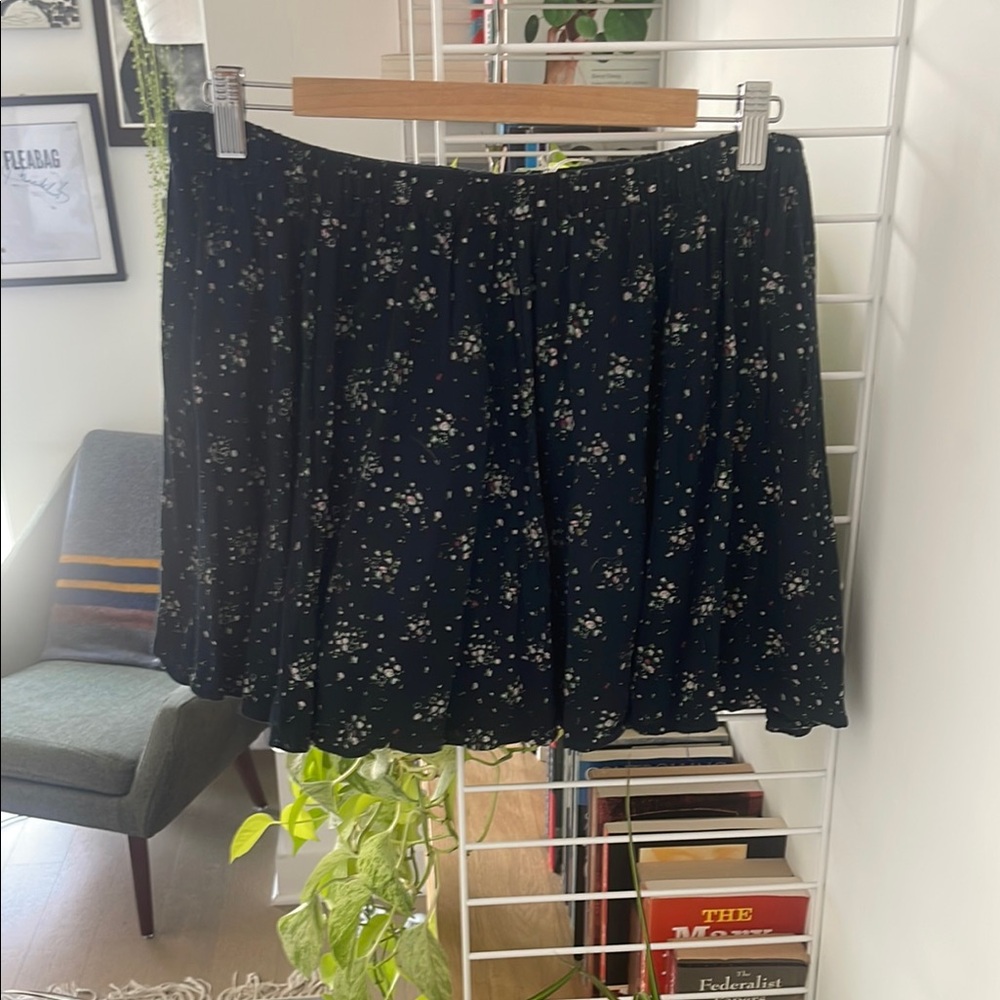 Urban outfitters Floral Dark blue mini Skirt